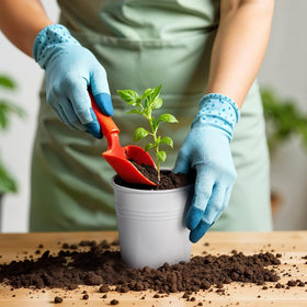Plexon Easy-Clean Indoor Planter; simple maintenance for continuous herb growth.