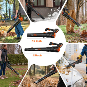 PlixGrip multi-use leaf blower for leaves, dust, and light snow