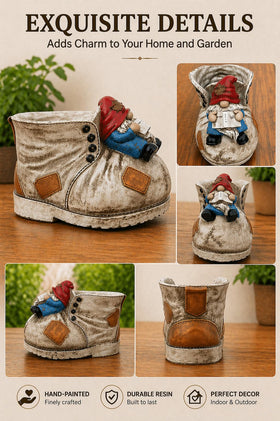 PlotX unique gnome planter makes a thoughtful gift for plant lovers.