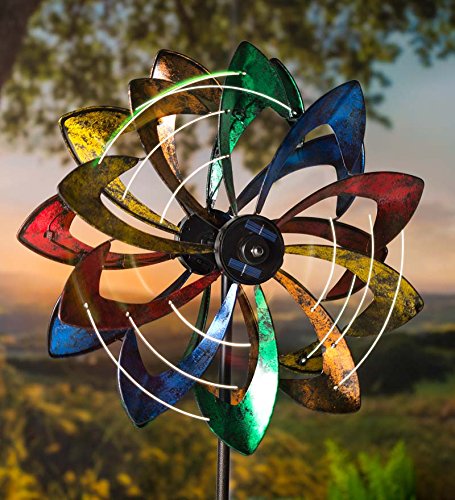 Plow & Hearth LED petals illuminate colorful garden evenings.