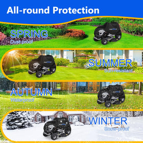 Plscoverit UV-resistant lawn mower cover shielding from sun damage