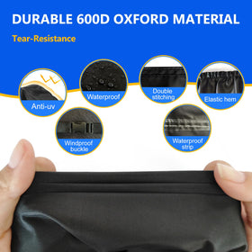 Plscoverit mower cover with waterproof coating shields against rain and dust