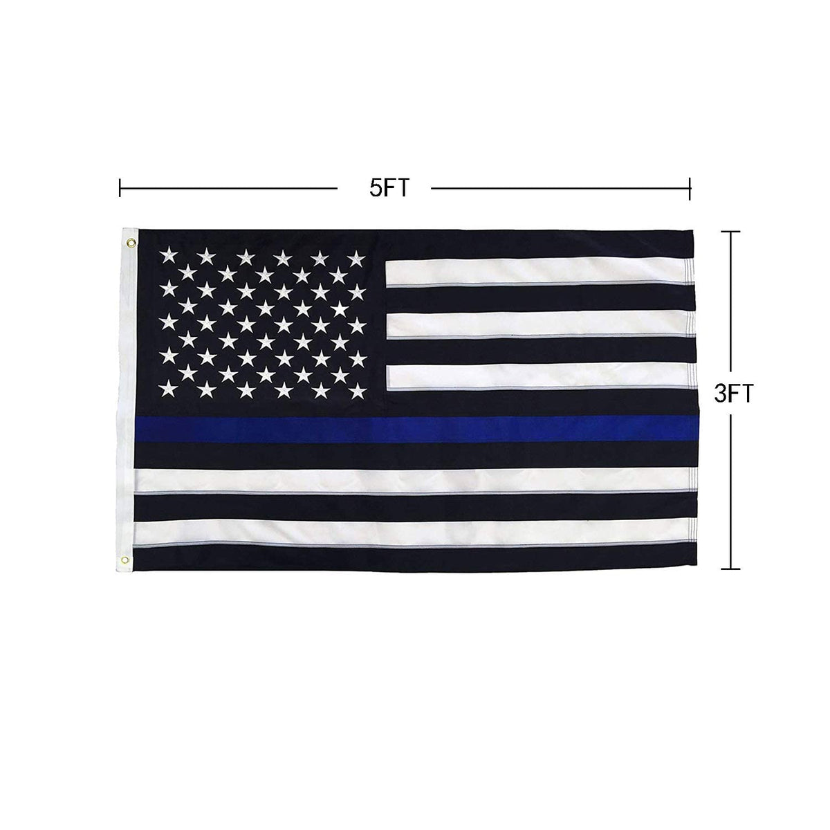 PLTCAT black white blue flag suitable for sports events