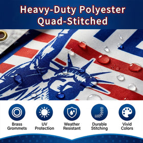 PLTCAT two brass grommets provide secure attachment to poles or walls