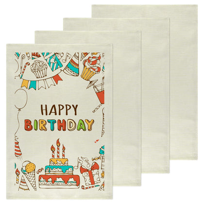 PLULON blank burlap garden flag 12x18 ready for custom designs in your yard.