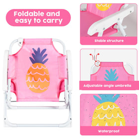 PLULON toddler camping chair, sturdy for beach trips and picnics