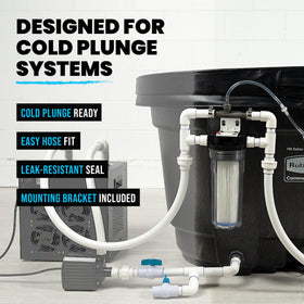 Plunge Crafters 10 inch filter housing with ports suitable for versatile installations