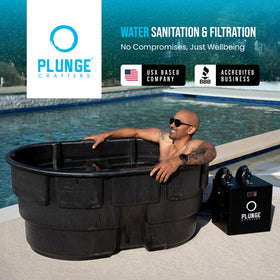 In-use Plunge Crafters Ambohr SPA-124 illustrating clear water and ozone action