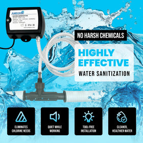 SPA-124 venturi connection ready to pull ozone into water for sanitization