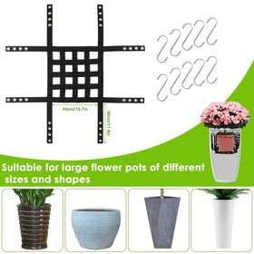 Plus tard planter insert large pot fit demonstrates secure support for tall planters.