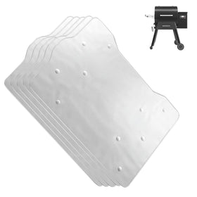 PLUSBROIL BAC506 drip tray liners fitted on Traeger Ironwood 650 for clean, precise grilling.