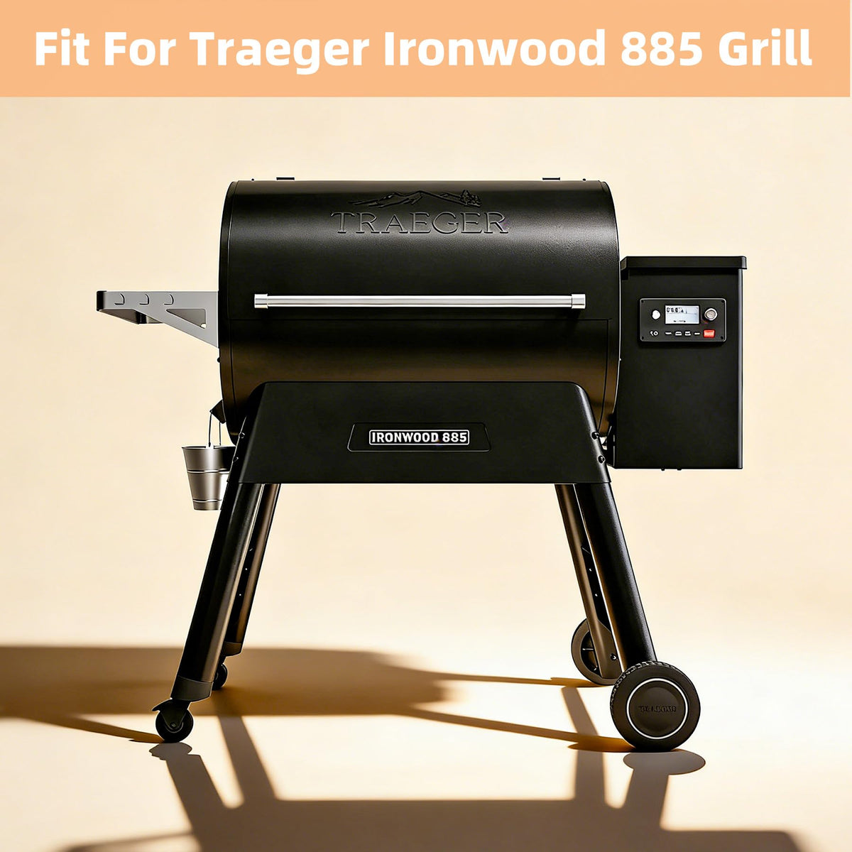 PLUSBROIL BAC521 raised edges prevent spills and keep the grill cleaner