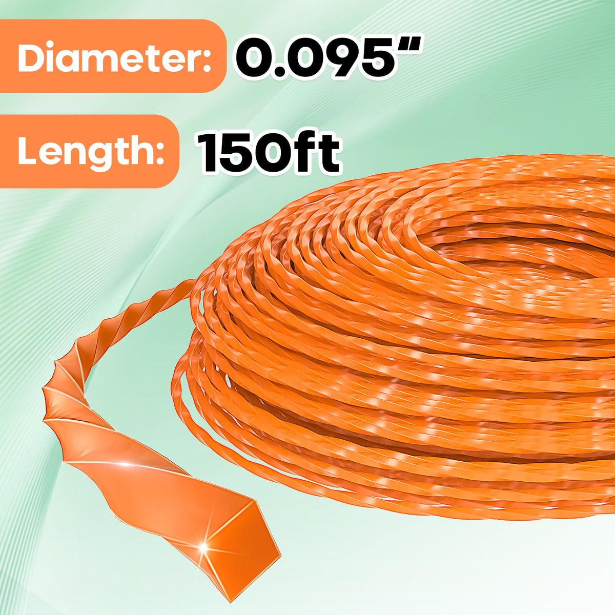 PLUSINTO twisted line for stable cutting power and clean edges