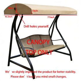PLUSLEYSC replacement top cover in 420D fabric enhances tear resistance for longevity.