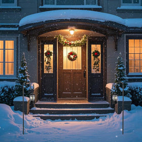 PLUVAVA rust-resistant finish protects garden lanterns and lights outdoors.