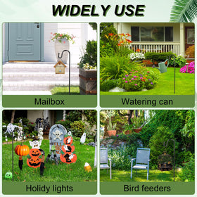 PLUVAVA sturdy steel design supports pots, bird feeders, and signs securely.
