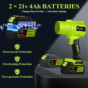 Plymax two 21V batteries and charger powering sessions