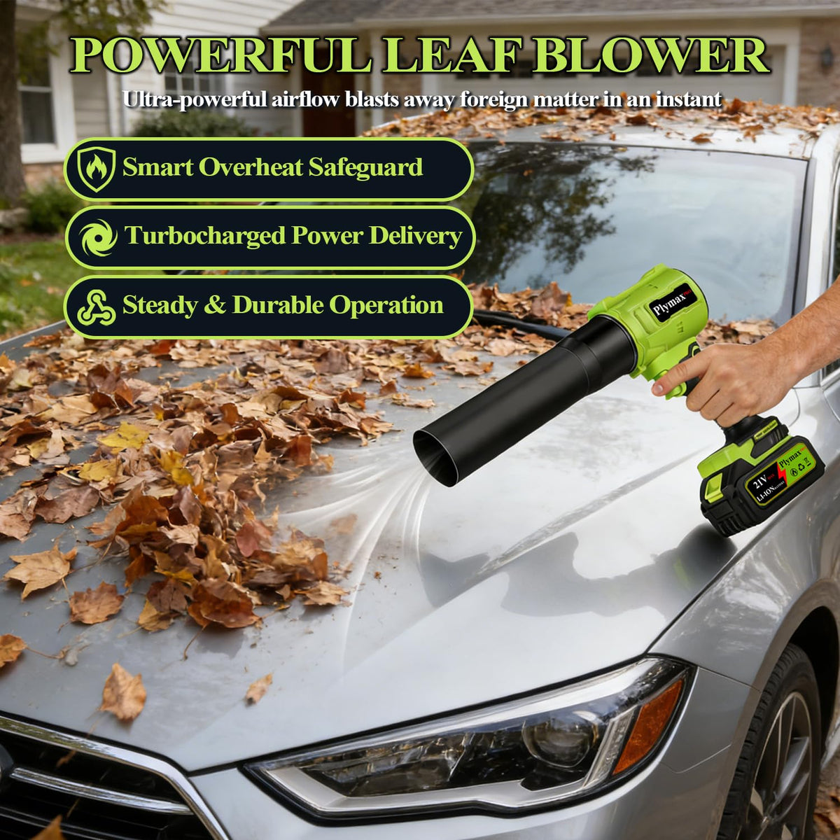 Plymax car drying with precision jet for tight spots