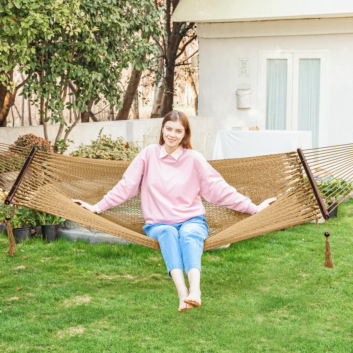 Ideal for patios and decks, outdoor use in any weather.