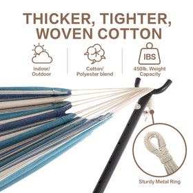 PNAEUT cotton hammock weave delivers comfortable, supported relaxation.