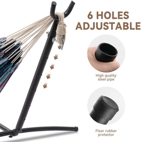 PNAEUT hammock stand assembly showing tool-free setup in minutes