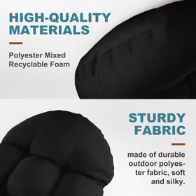 PNP HWJIAJU cushion measures 44 by 19.4 by 4 inches.