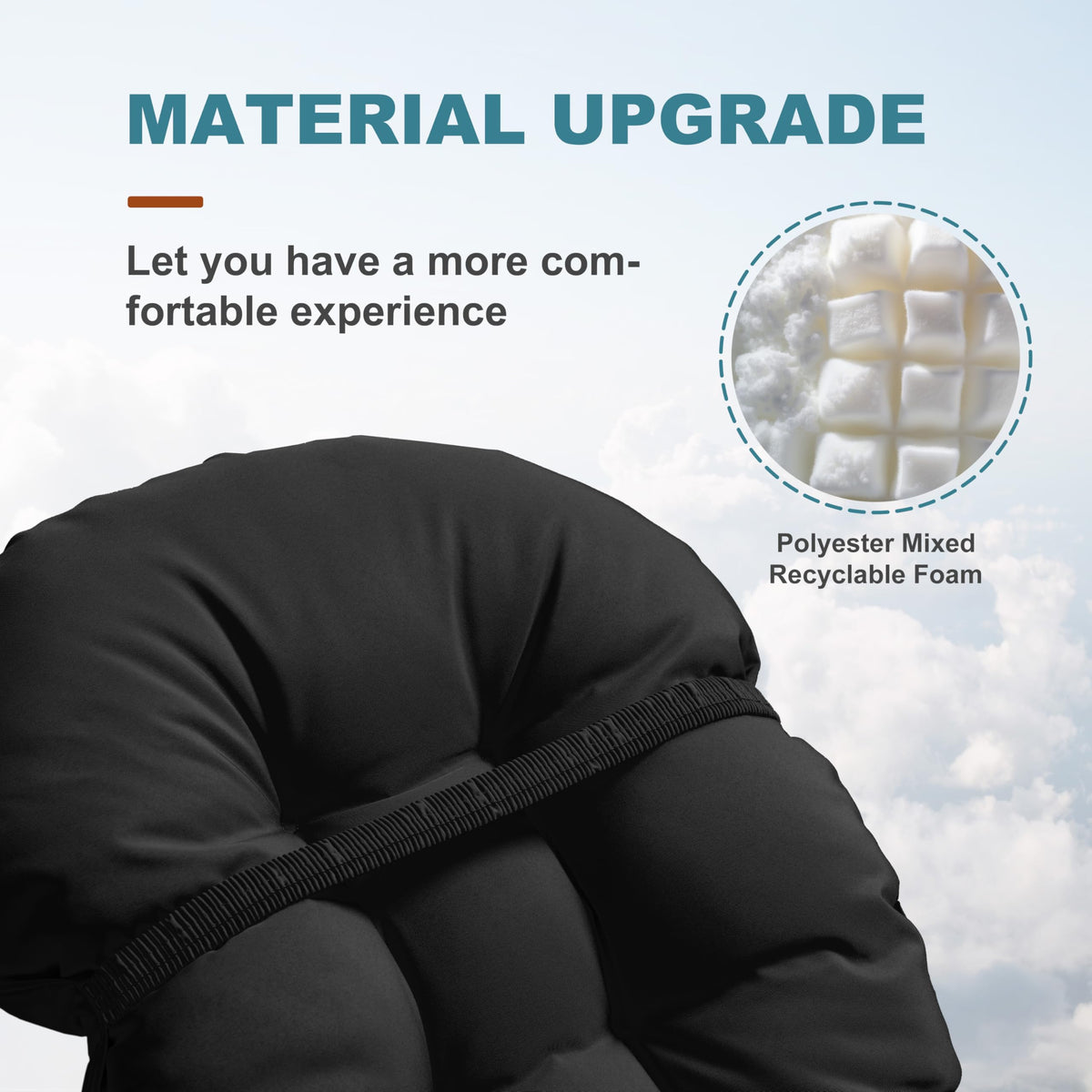 PNP HWJIAJU cushion ties ensure a secure, non-slip fit.