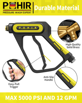 POHIR 40 inch extension wand extends reach for hard to access areas
