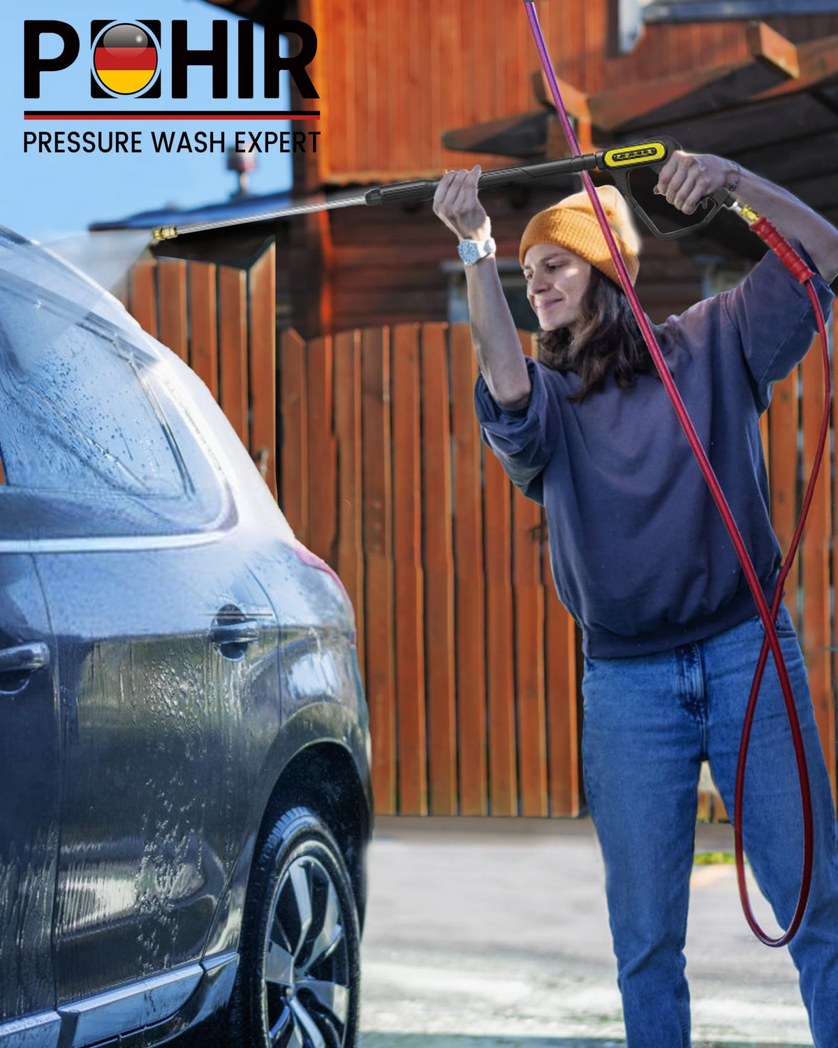 POHIR complete washer gun set for home and professional use