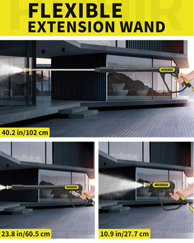POHIR swivel quick connect enables smooth hose movement during cleaning