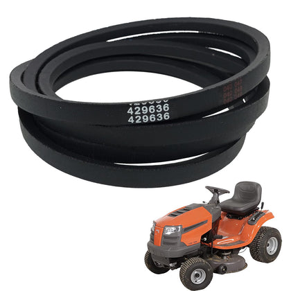 POAAOQ mower deck belt 101.20 in length on box for durable lawn maintenance