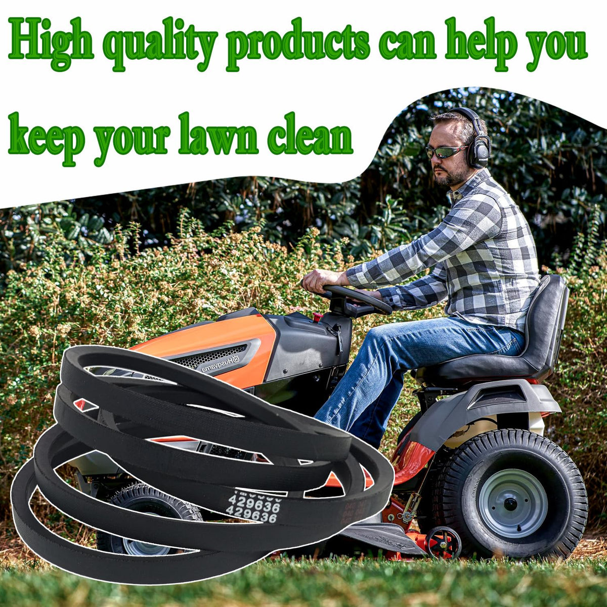 Mower on a lawn demonstrates straightforward installation and maintenance idea