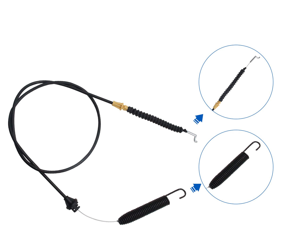Poagavgs deck engagement cable 746-04173 ensures reliable deck engagement on 700-series mowers