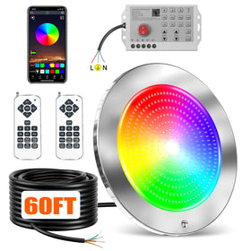 PoCare pool light with remote control for easy underwater color options