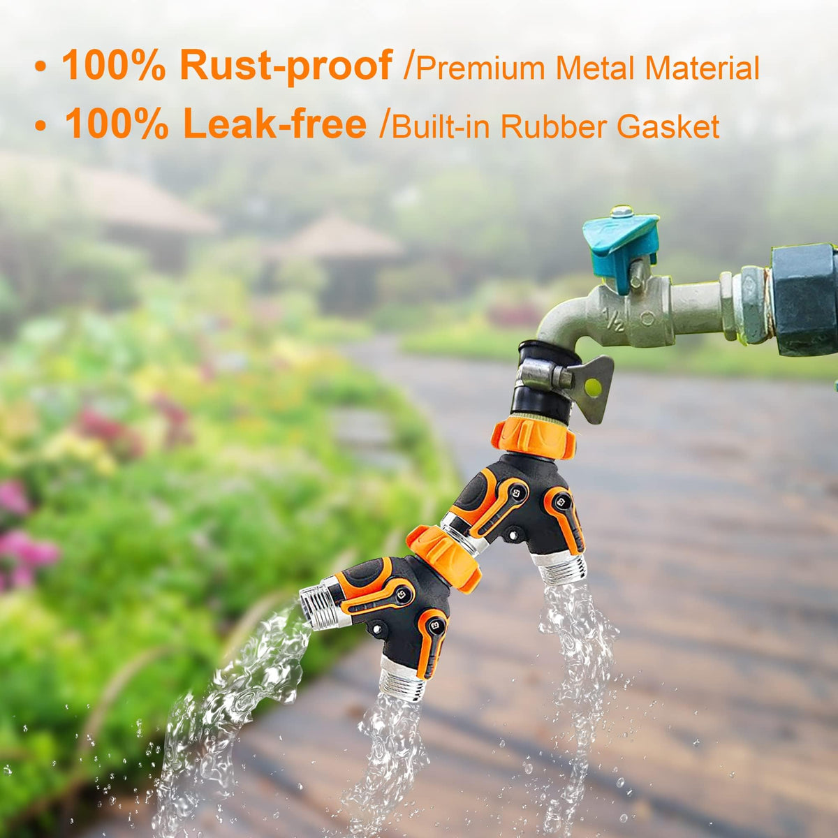 POCKET PANDA garden faucet adapter 3-4 inch highlights standard compatibility and quick setup