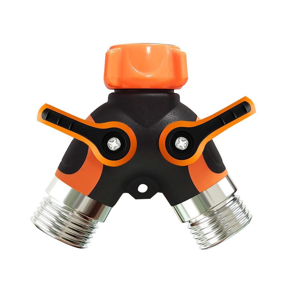 POCKET PANDA pipe splitter dual way showing versatile water distribution for garden tasks