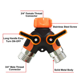 POCKET PANDA two-way Y connector supports simultaneous watering and cleaning tasks