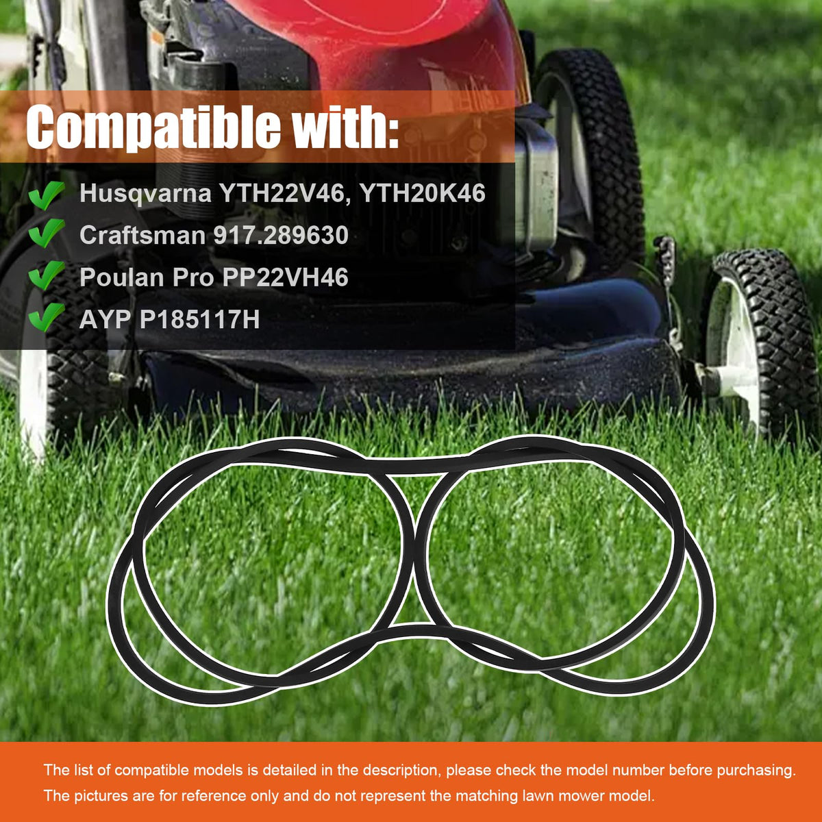 Podoy 405143 compatibility chart belt fits a wide range of models for easy replacement.