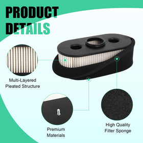 Podoy 5-pack includes filters and pre-filters for quick replacement