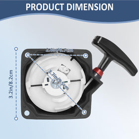 Podoy 63022 recoil pull starter on E43WC supports reliable starts outdoors