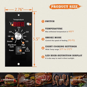 Podoy 7-inch RTD sensor probe delivers accurate internal temps for even cooking
