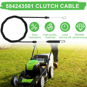 Podoy 74-inch clutch cable length image ready for installation on compatible tractors