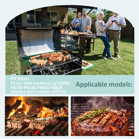 Podoy eight temperature settings knob enables versatile control from smoke to sear.