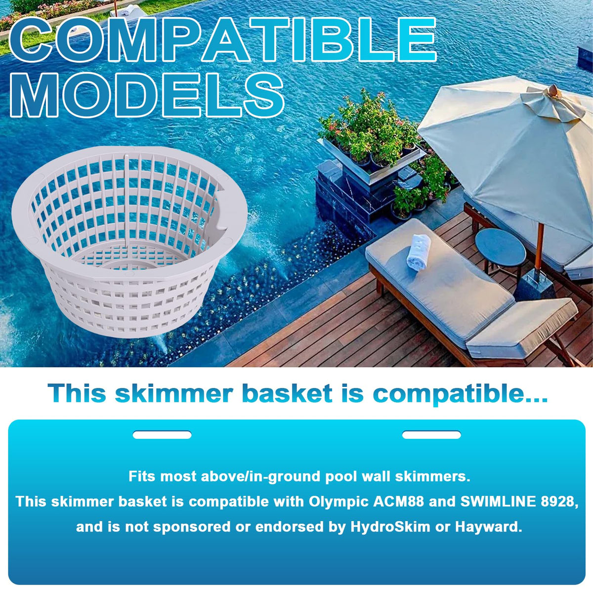 Podoy 8928 skimmer basket easy-install demonstrates tool-free maintenance