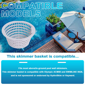 Podoy 8928 skimmer basket easy-install demonstrates tool-free maintenance