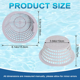 Podoy 8928 skimmer basket front view shows perfect compatibility with skimmers