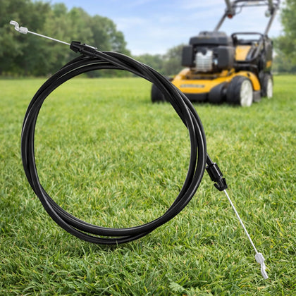 Podoy 946-05105A clutch cable with Z-bend ends for smooth mowing control.