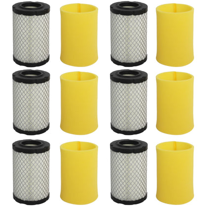 Podoy air filter six-pack packaging for quick lawn mower maintenance