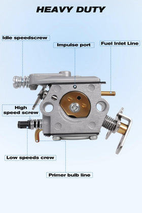 Podoy air filter in Poulan kit—improved airflow potential.