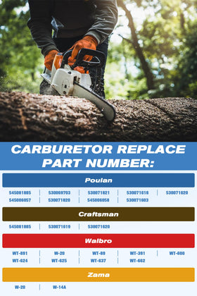 Podoy carburetor gasket set close-up enables tight seal and reliable startup.